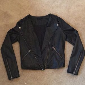 Forever 21 black leather jacket